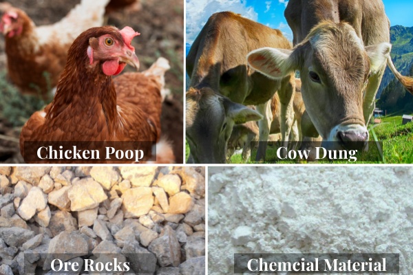 Materials for organic and compound fertilizer making