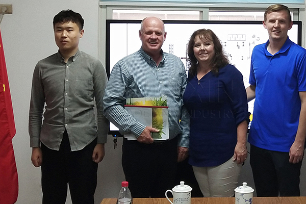 United States biofertilizer manufacturer visit YUSHUUNXIN equipment factory