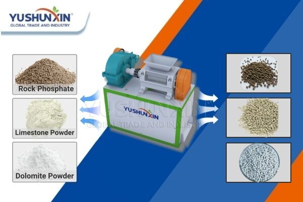 Roller granulator for NPK fertilizer granule making